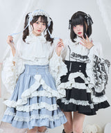 カシュクールフリルたっぷりリボンミニスカート