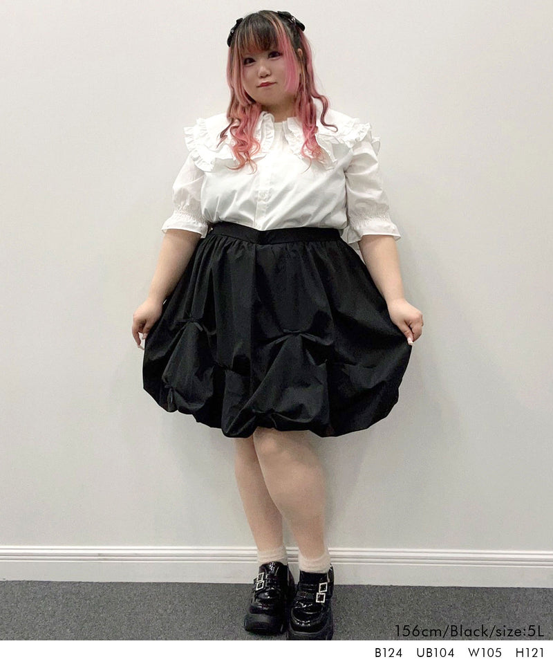 【4L~6L】メニーリボンバルーンミニスカート