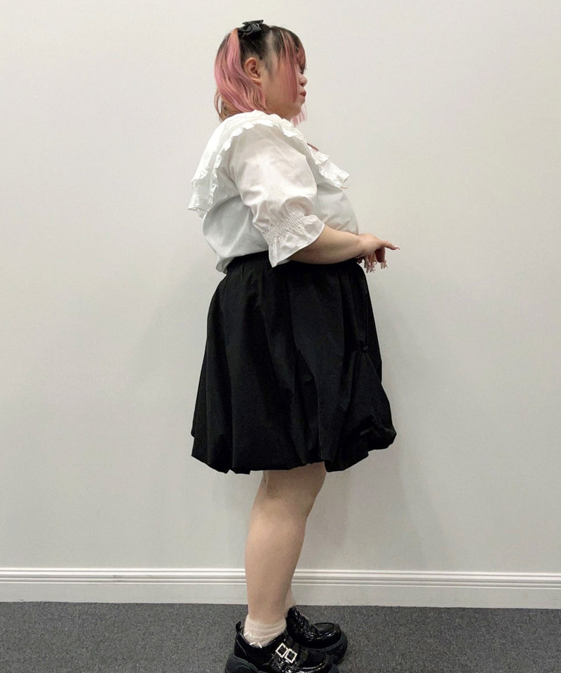 【4L~6L】メニーリボンバルーンミニスカート