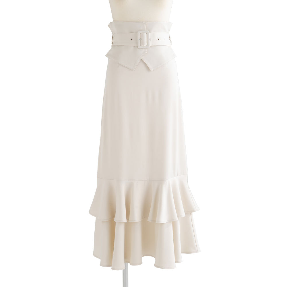 Dear my love rose コルセットベルト付マーメイドスカート 黒4L DearMyLoveRose スカート 「4L〜6L」コルセットベルト付