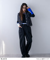 【最上もが着用】カーブレイヤードナイロンパンツ