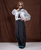 【最上もが着用】カーブレイヤードナイロンパンツ