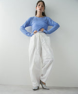 【最上もが着用】カーブレイヤードナイロンパンツ