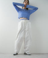 【最上もが着用】カーブレイヤードナイロンパンツ