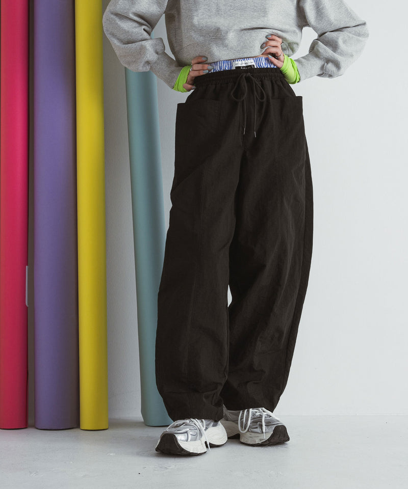ALMOSTBLACK ナイロンパンツ ALMOSTBLACK(オールモストブラック) - Woven Wide 6pocket Pants