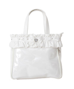 フリルたっぷりキラキラハートビジュー痛バッグ