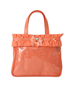 フリルたっぷりキラキラハートビジュー痛バッグ