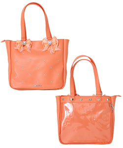 ハートスタッズキルティングリボン痛バッグ