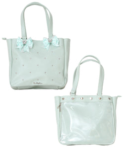 ハートスタッズキルティングリボン痛バッグ