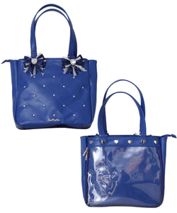 ハートスタッズキルティングリボン痛バッグ