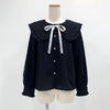 セーラー襟　ブラック