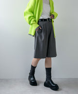 タックツイルハーフパンツ