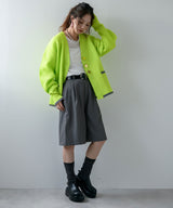 タックツイルハーフパンツ