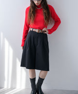 タックツイルハーフパンツ