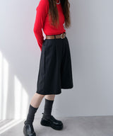 タックツイルハーフパンツ