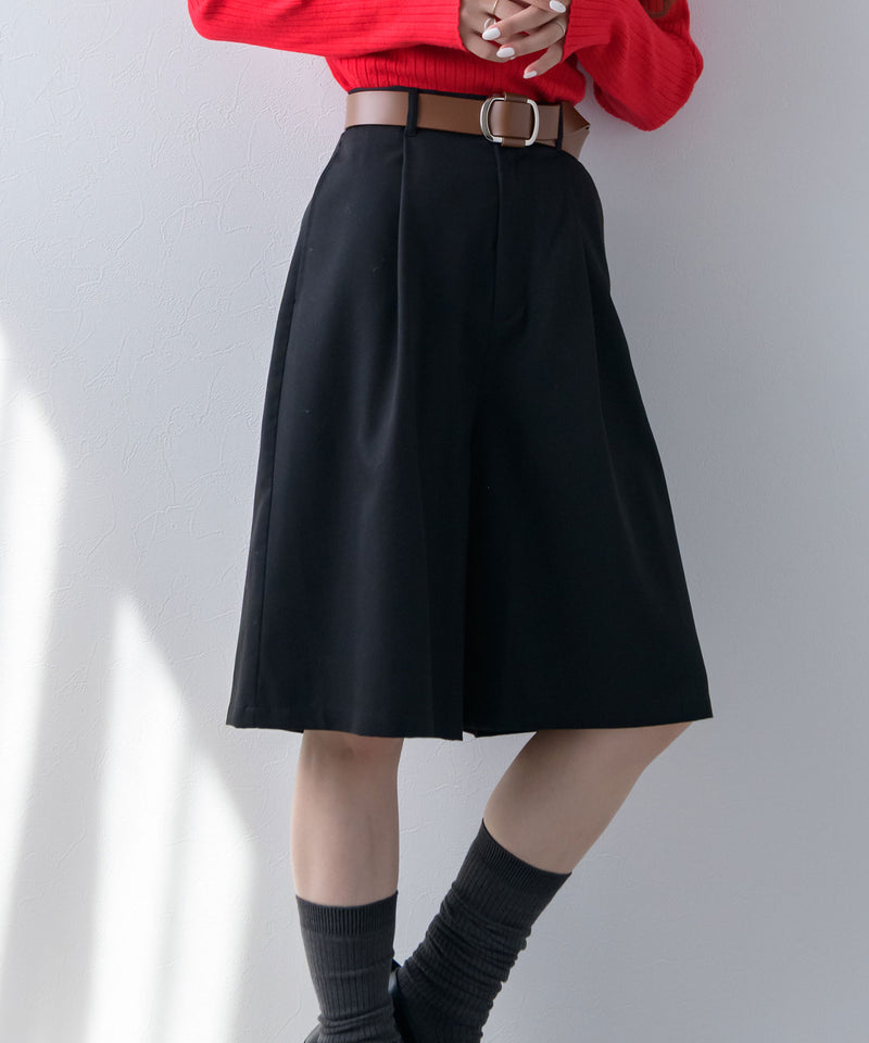 タックツイルハーフパンツ