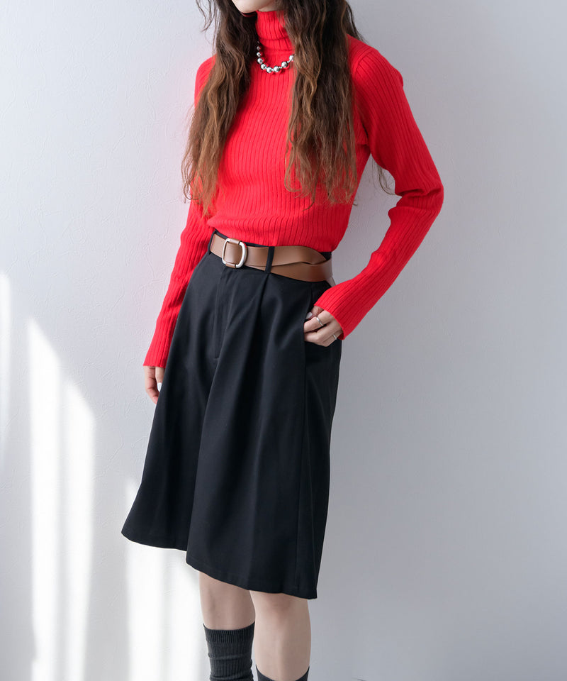 タックツイルハーフパンツ