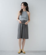 タックツイルハーフパンツ