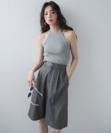 タックツイルハーフパンツ