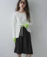 タックツイルハーフパンツ