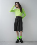 タックツイルハーフパンツ