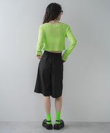 タックツイルハーフパンツ