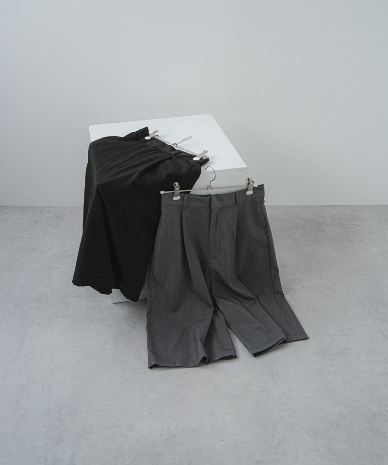 タックツイルハーフパンツ