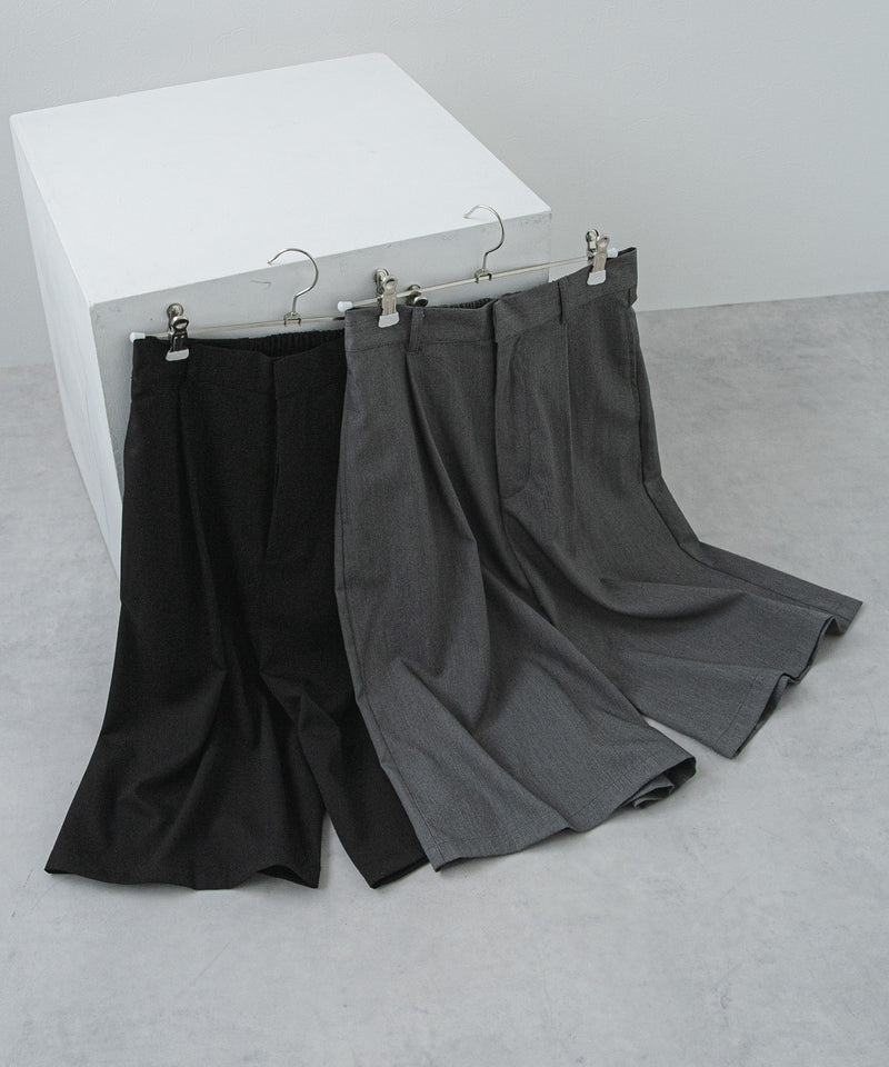 タックツイルハーフパンツ