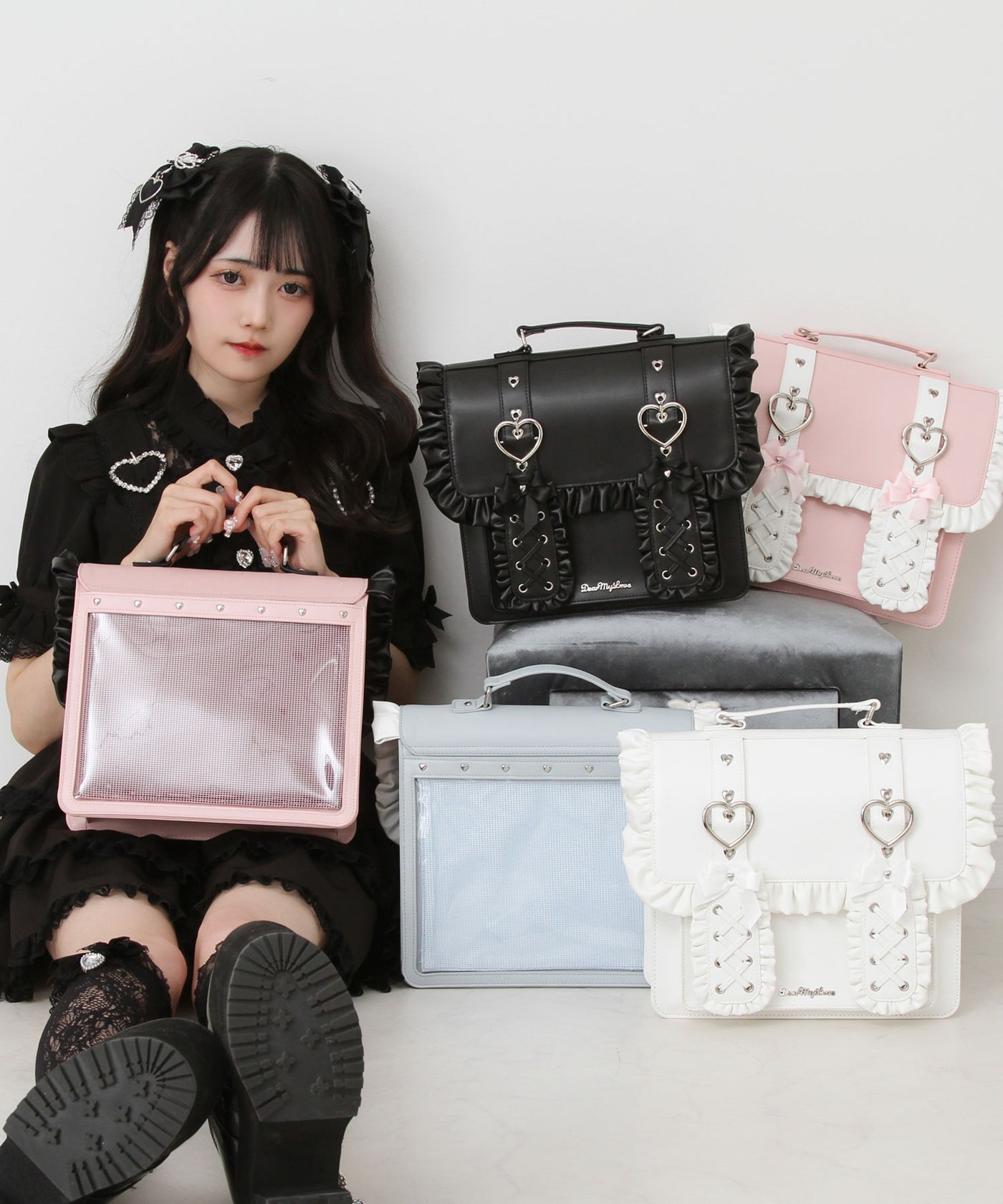 mikkoキャミー うさ耳パーカー 白ピンク フリル DearMyLove夢展望 535412-09_1400x.jpg?v=1747043241