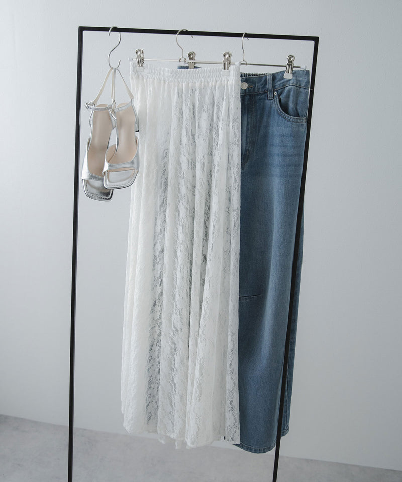 【最上もが着用】レースロングスカート