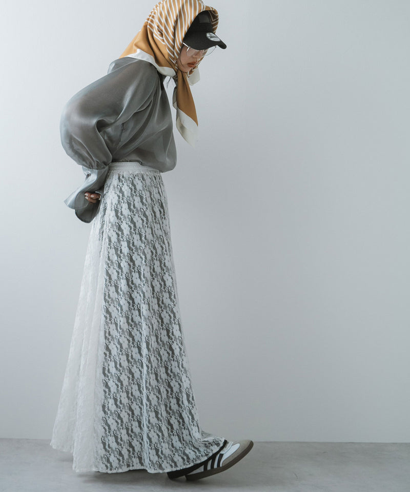 【最上もが着用】レースロングスカート