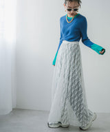 【最上もが着用】レースロングスカート