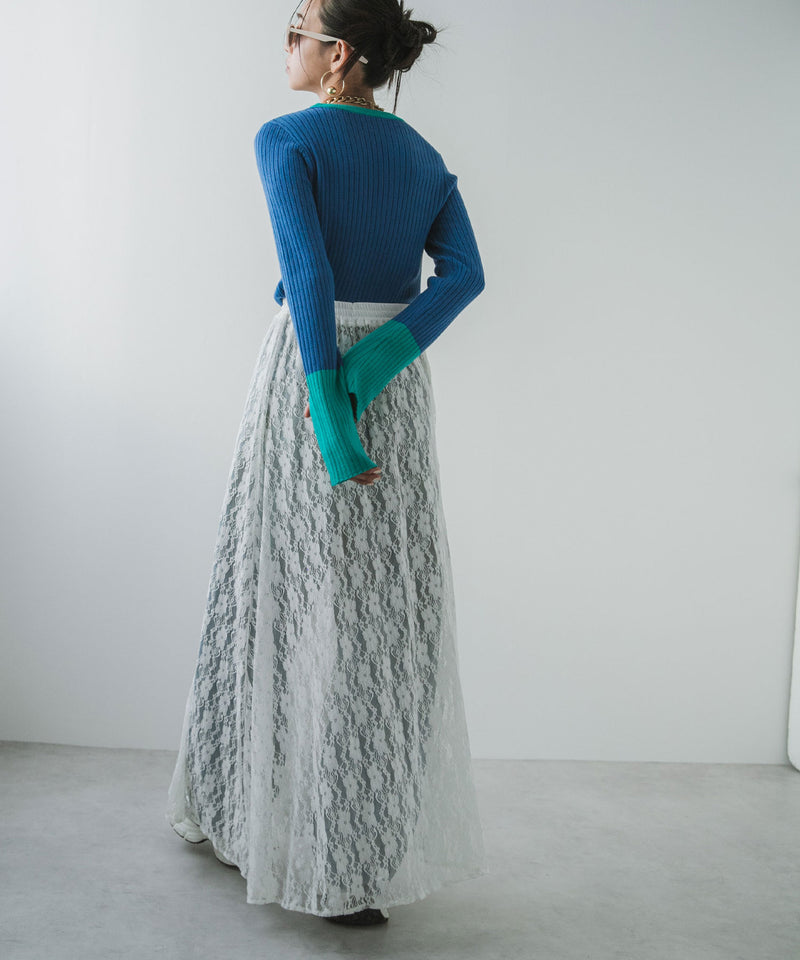 【最上もが着用】レースロングスカート