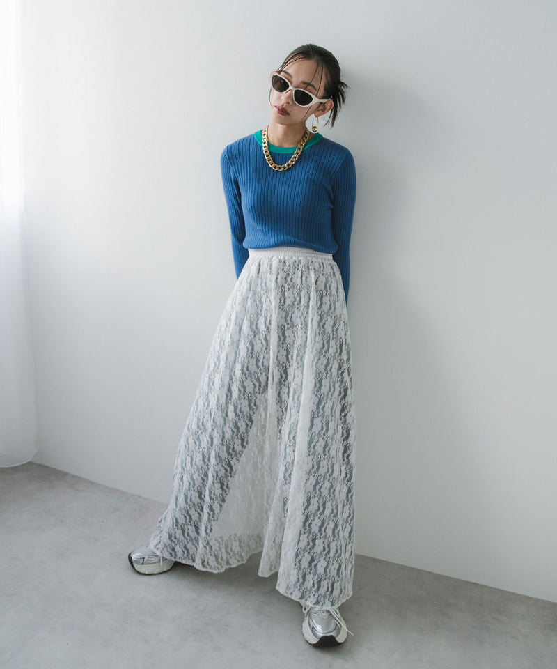 【最上もが着用】レースロングスカート