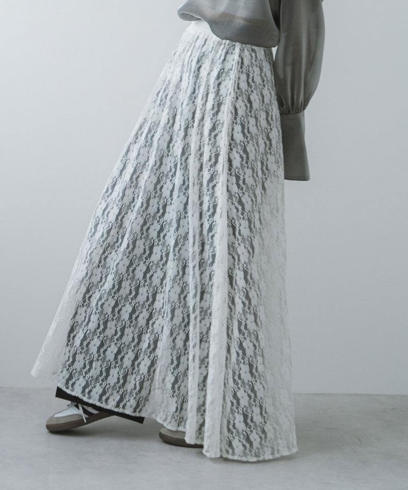 【未使用品】　UN3D.　ランダムレース　スカート　ロング　定価3.6万 楽天市場】【SALE】レースフレアロングスカート : 夢展望 YUMETENBO