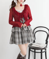 【メール便】ロマンティックフリルボレロカーデ【大きいサイズ有り】