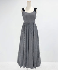 ギンガムチェックバルーンジャンスカ