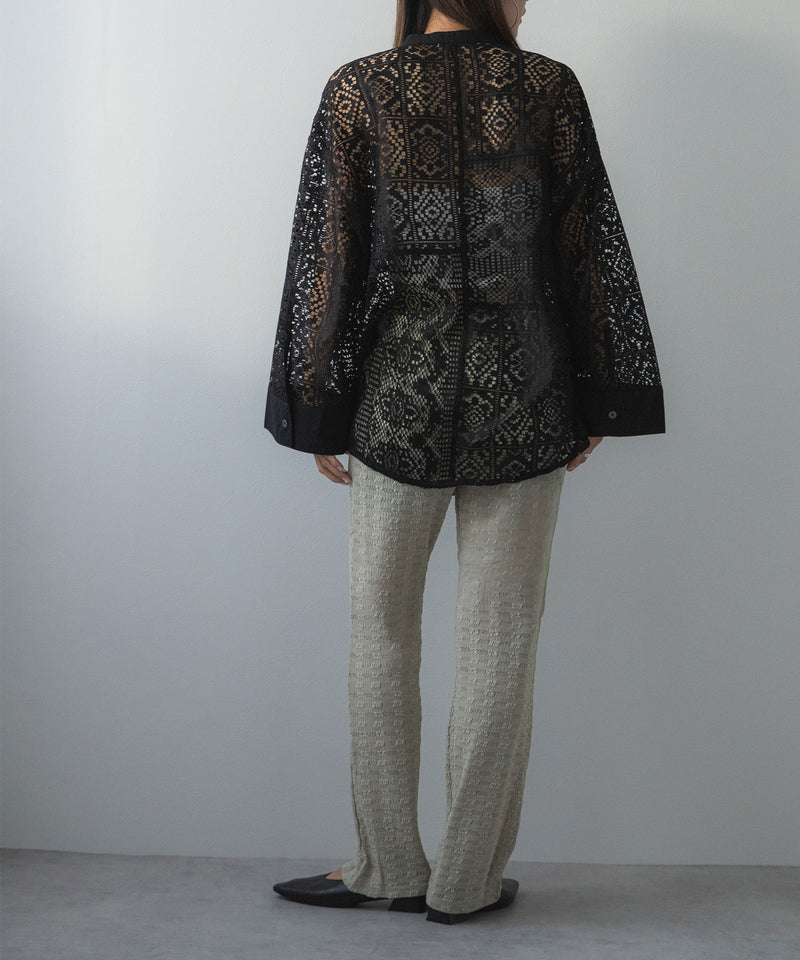 ラップスカートセットジャガードワッフルパンツ