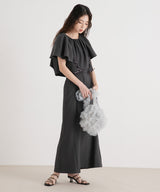 ハイウエストフレアラップスカート【セットアップ可】