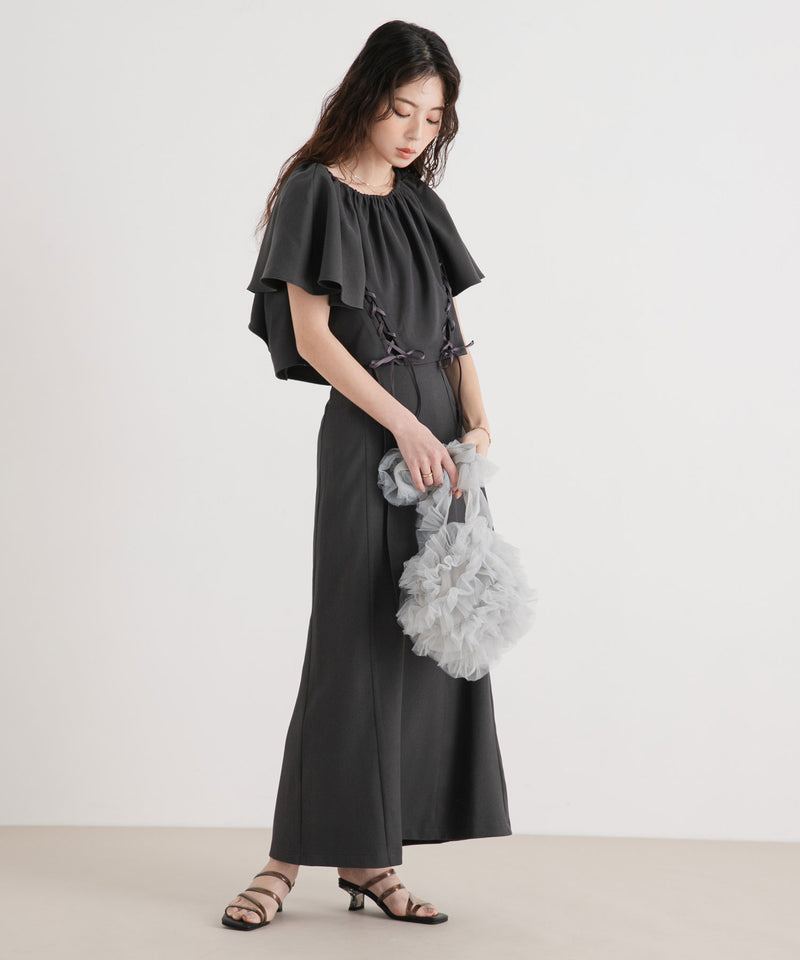 ハイウエストフレアラップスカート【セットアップ可】