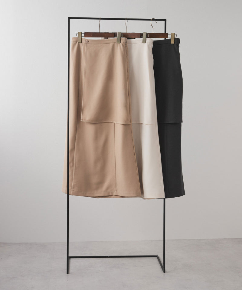 ハイウエストフレアラップスカート【セットアップ可】