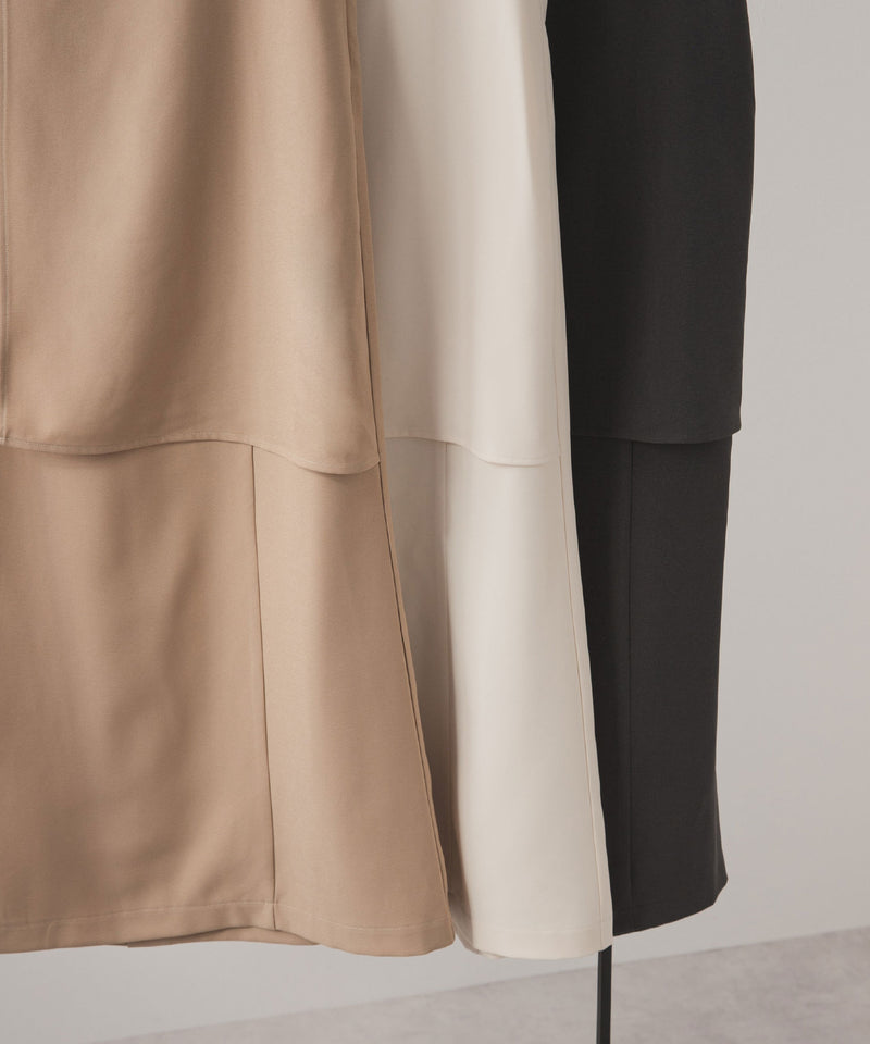 ハイウエストフレアラップスカート【セットアップ可】