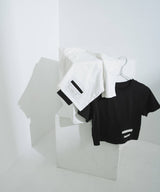 【メール便】クロップドバイカラーポケットTシャツ
