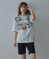 コードラインオーバーサイズTシャツ