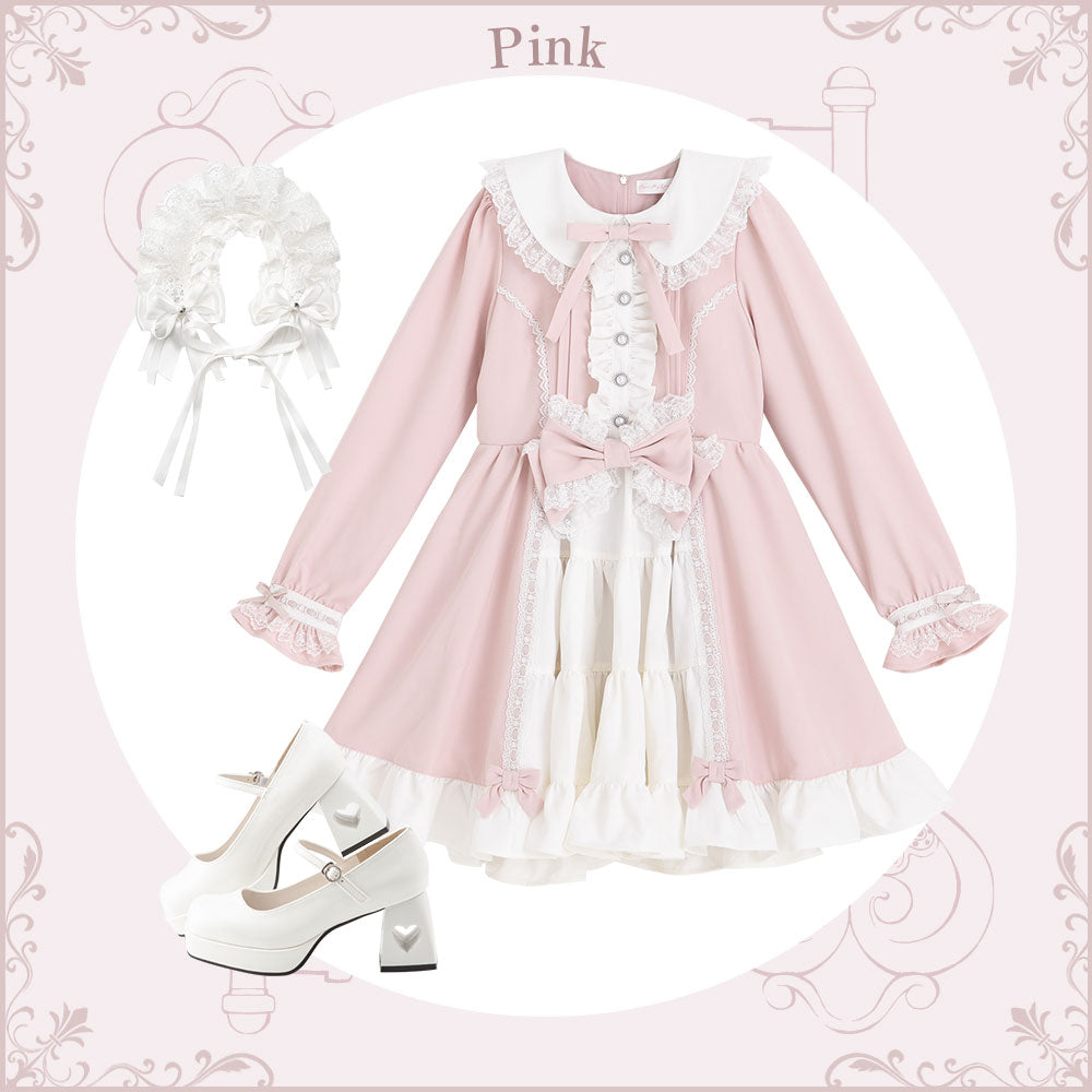 ハンドメイド作家さま☆リネンはしごレースワンピース ハンドメイド