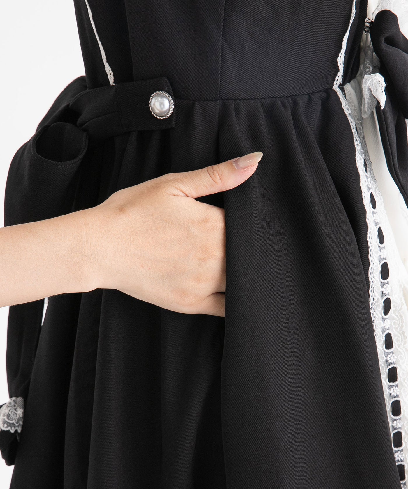 DearMyLoveEmily プリンセスティアードはしごレースフリルワンピース 新春セール】プリンセスティアードはしごレースフリルワンピース