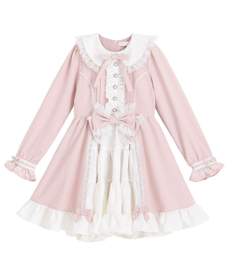 プリンセスティアードはしごレースフリルワンピース