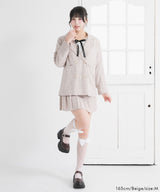 【新春セール】ジャケット&プリーツミニスカパンセットアップ