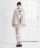 【新春セール】ジャケット&プリーツミニスカパンセットアップ