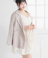 【新春セール】ジャケット&プリーツミニスカパンセットアップ